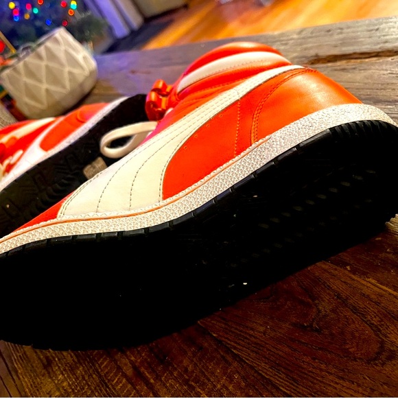 Rare Puma Miharayasuhiro Co -lab Orange High-Top Sneakers - Picture 5 of 6